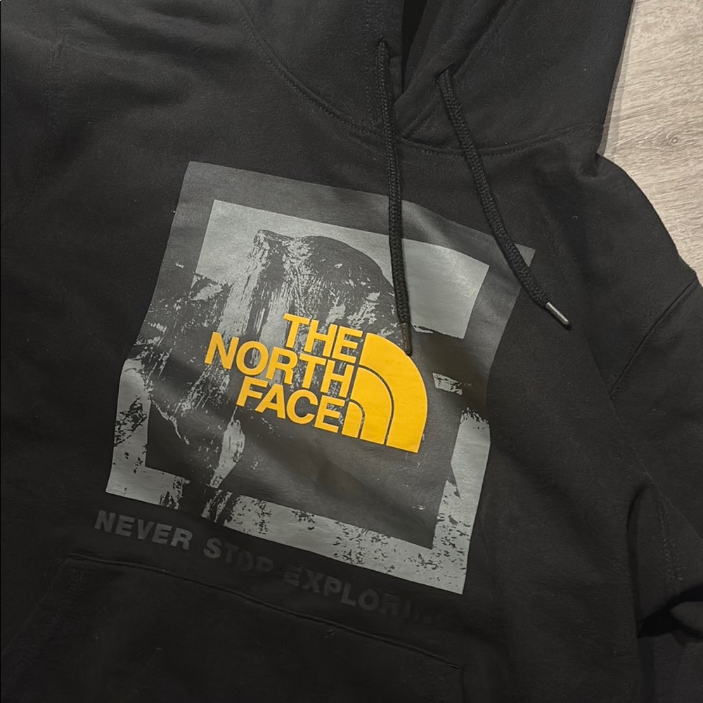 The North Face Black and Yellow Sweater